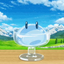Clear Slime With Cherry On Top GIF