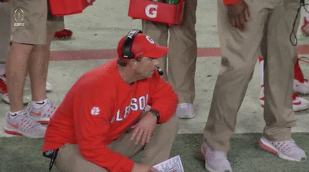 Clemson Coach Jumping GIF
