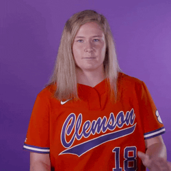 Clemson Player Hard Hand Clapping GIF