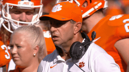 Clemson Shouting Loudly GIF