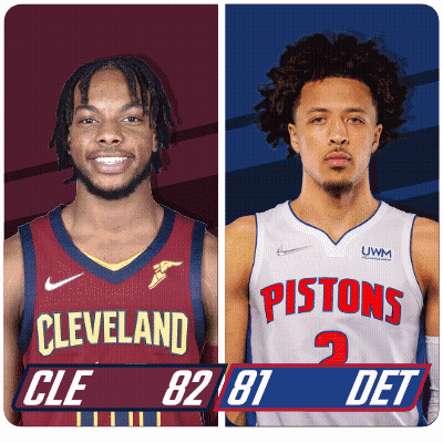 Cleveland And Pistons Basketball Players GIF