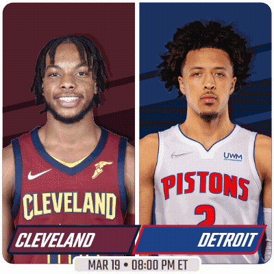 Cleveland And Pistons Basketball Players GIF