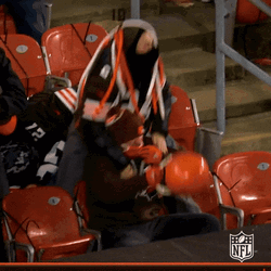 Cleveland Brown Noser Fans GIF