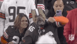 Cleveland Brown Noser Hype Train GIF