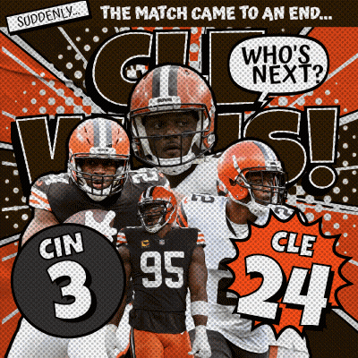 Cleveland Browns Advertisement Players Cin 3 95 Cle 24 GIF