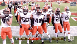 Cleveland Browns Players Coming Together GIF