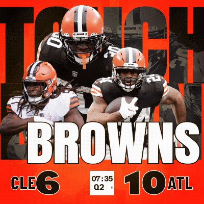 Cleveland Browns Poster Playing Cle6 And 10 Atl GIF
