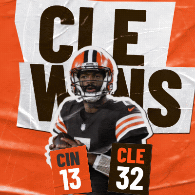 Cleveland Browns Quarterback Cle Viais Poster GIF