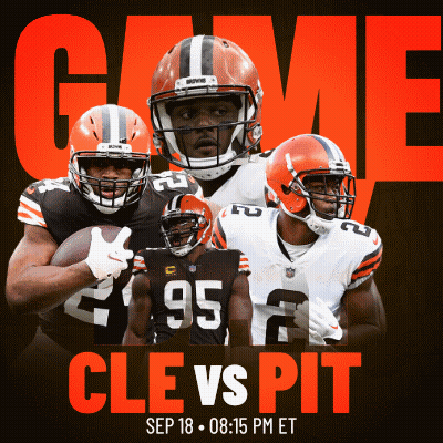 Cleveland Browns Vs Pittsburgh Football Poster GIF