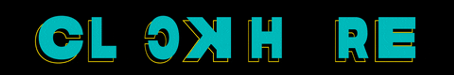 Click Here Blue Flip GIF