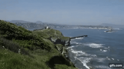 Cliff Overlooking Water Gifs.com GIF