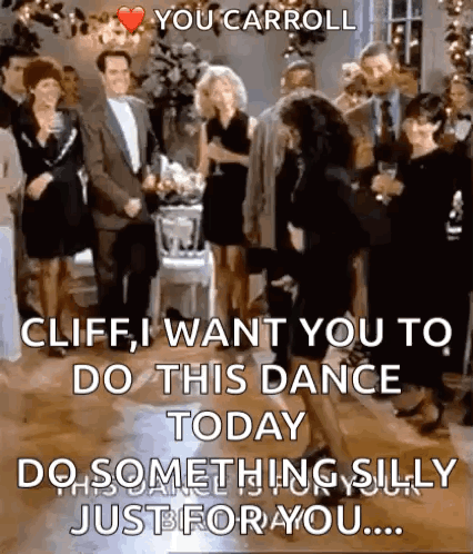 Cliff Wants You To Do This Dance Today Do Something Silly Just For You GIF