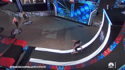 Climb Up American Ninja Warrior GIF