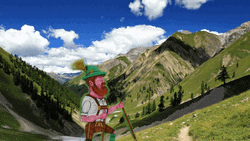 Climbing Swiss National Park GIF