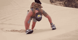 Climbing Uphill NBC GIF
