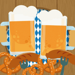 Clink Beer Mugs At Oktoberfest GIF
