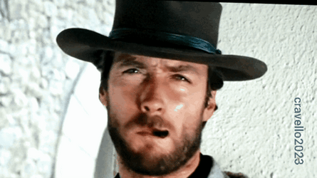 Clint Eastwood Smoking Cigar GIF