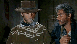 Clint Eastwood Smoking  GIF