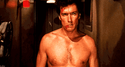 Clint Eastwood Walking  GIF