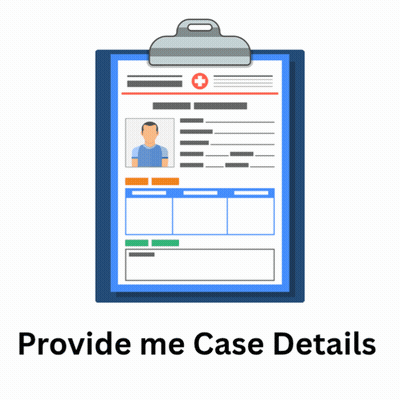 Clipboard With Man Photo And Provide Case Details GIF