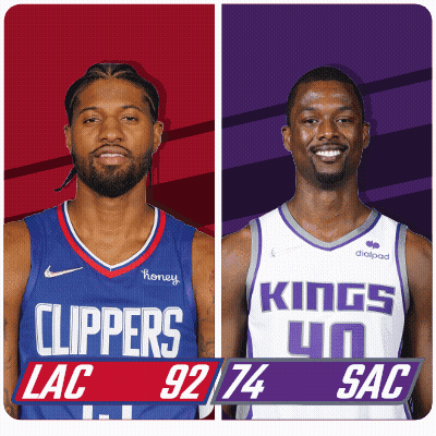 Clippers And Kings Basketball Players GIF