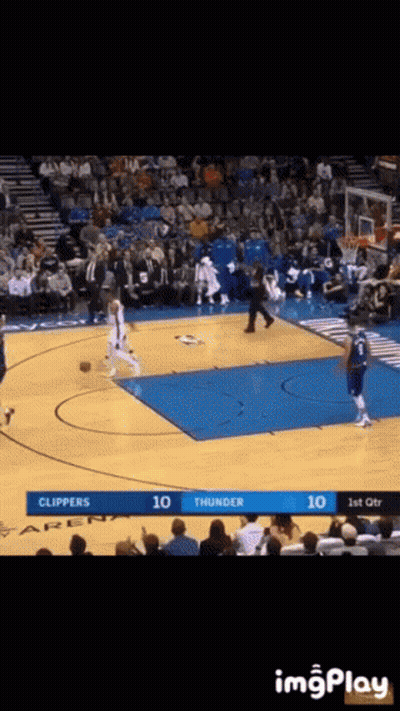 Clippers Vs Thunder Basketball Game GIF