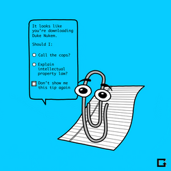 Clippy Office Assistant File Exists GIF