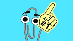 Clippy Stcker Pointed  GIF