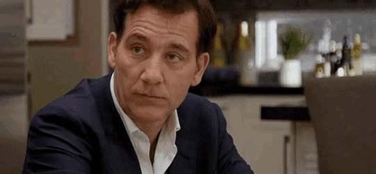 Clive Owen Bored GIF