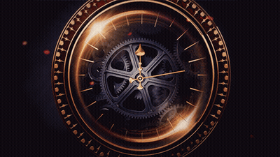 Clo Logo With Clock In Center GIF