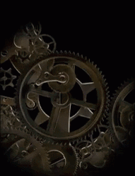 Clock Gears Rotating GIF