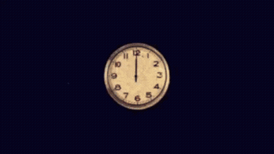 Clock Showing 4:20 On Black Background GIF