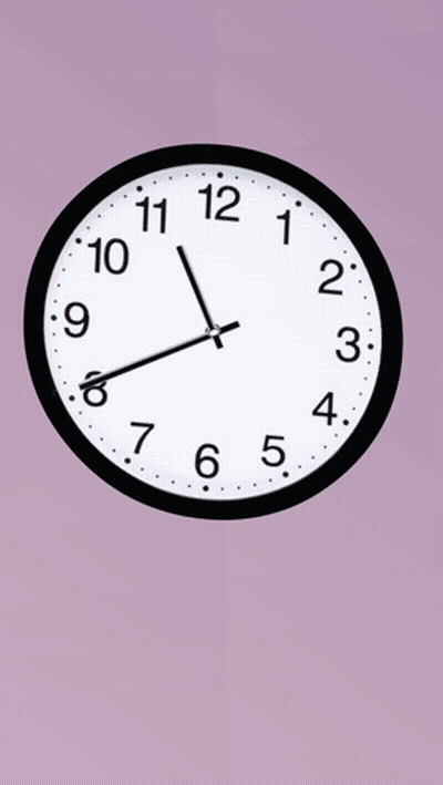 Clock Showing 5:05 GIF