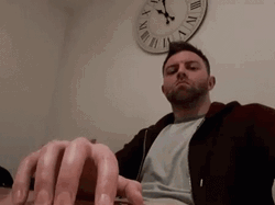 Clock Ticking Bored Man Waiting GIF