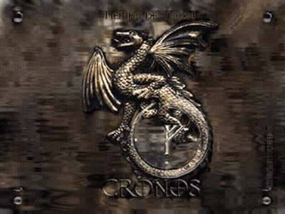 Clock With Dragon And Cronas GIF