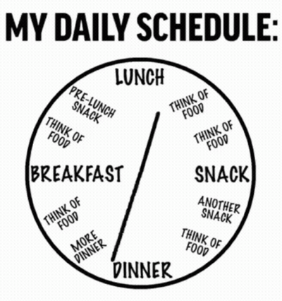 Clock With My Daily Schedule