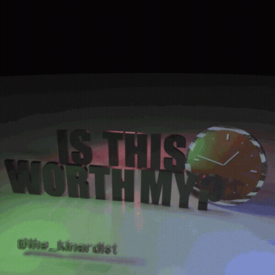Clock With Text Is This Worth My GIF