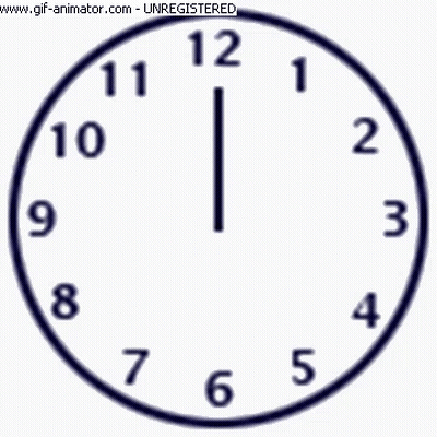Clock With Unregistered At Bottom GIF