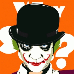 Clockwork Orange Joker Why So Serious GIF