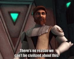 Clone Wars Obi-Wan Speaking GIF
