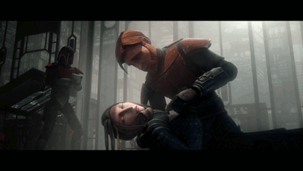 Clone Wars Satine Death GIF