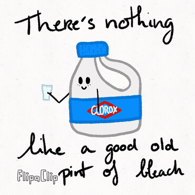 Clorox Bottle Cartoon Face GIF