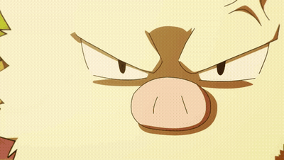 Close Up Angry Cartoon Face GIF