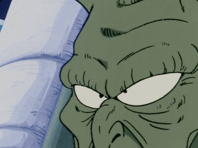 Close Up Angry Cartoon Face GIF