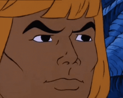 Close Up Angry Cartoon Face GIF