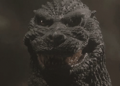 Close Up Angry Monster Face GIF