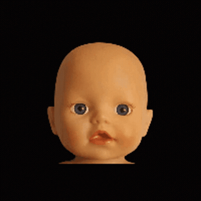 Close Up Baby Doll Face GIF