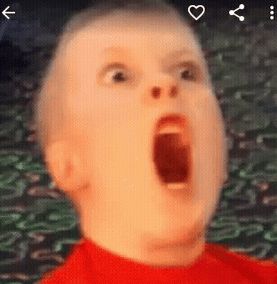 Close Up Baby Face With Mouth Open GIF