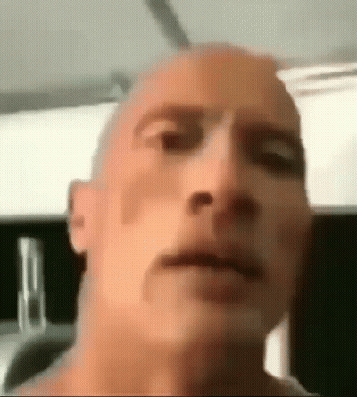 Close Up Bald Man Making Face GIF