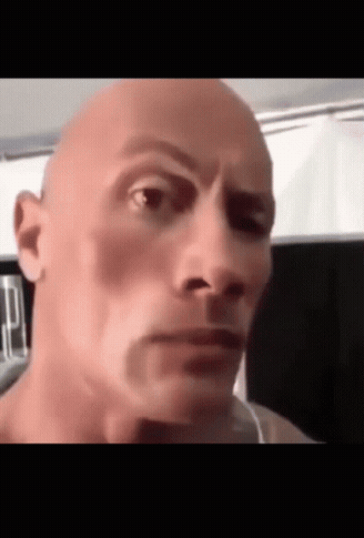 Close Up Bald Man Serious Face GIF